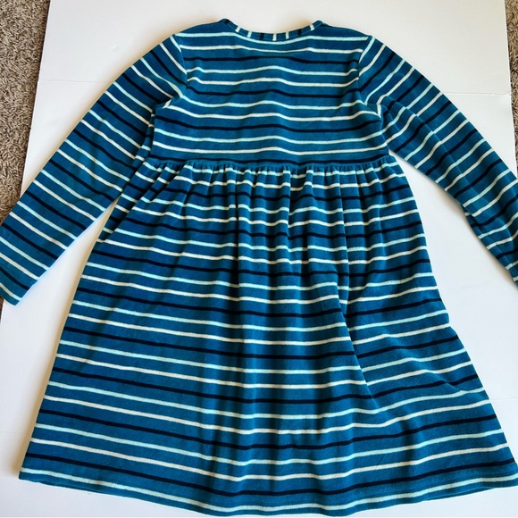 Hanna Andersson Velour Striped Dress 130cm - Picture 9 of 9